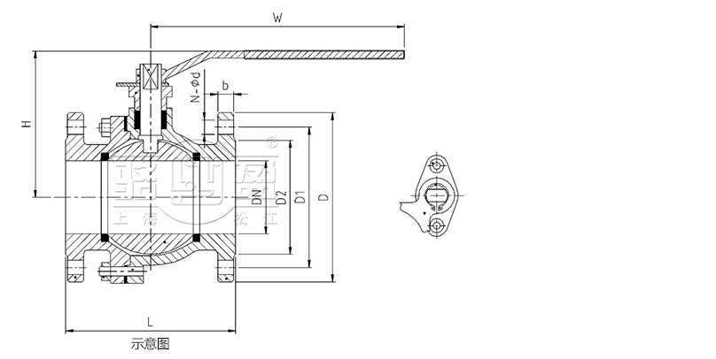 不锈钢321法兰球阀