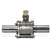 Q61F-16P不锈钢三片式焊接球阀 Q61F-16P不锈钢三片式焊接球阀