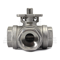 Q14F-16P不锈钢三通球阀 Q14F-16P不锈钢三通球阀